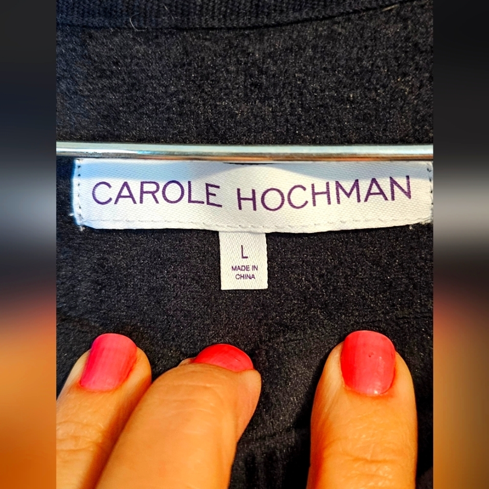 Cozy Black Fleece Lounge Set Hochman - Picture 5 of 6